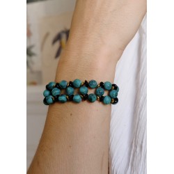 Olivia Bijouterie bracelet en pierres naturelles malachites lyon croix-rousse