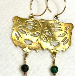 Boucles d'oreilles argent massif dorées à l'or fin olivia bijouterie lyon croix-rousse