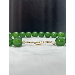 Collier Choker ras-le-cou perles de jade Olivia Bijouterie