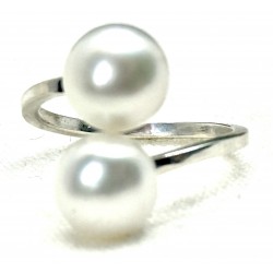 Bague Bi-Perle