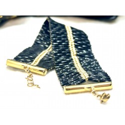 Fish Bone Noir/Or