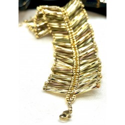 Fish Bone Kaki / Or