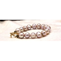 Perles de culture Rose Sombre