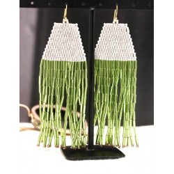 Franges Vert / Gris