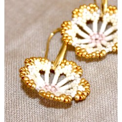 fleurs perles Miyuki Olivia bijouterie Lyon croix rousse bijoux filés forgés tissés main lyon 4 bijouterie artisanale