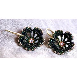 fleur miyuki boucle d'oreilles atelier artisanat olivia bijouterie lyon croix rousse
