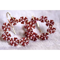 Couronne de fleur Grenat /...