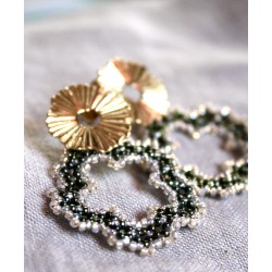 Soleil de Fleur Vert / Blanc