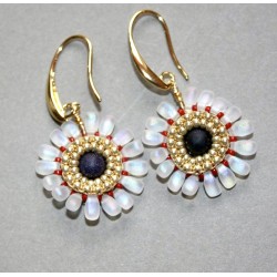 Fleur Coeur Bleu / Blanc...