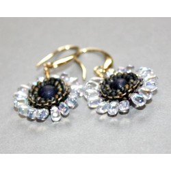 Fleur Coeur Bleu / Irisé