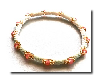 bracelet tissé bangle perles miyuki Scarabosse