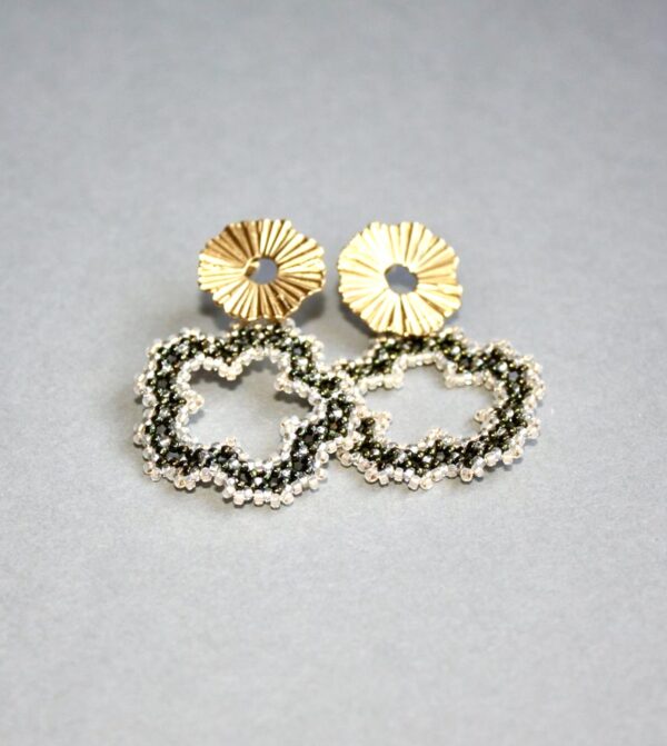 Soleil de Fleur Vert / Blanc