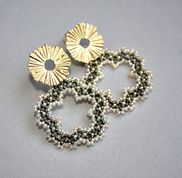 Soleil de Fleur Vert / Blanc