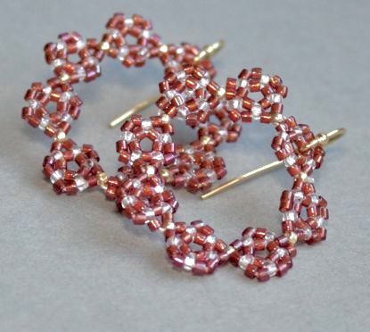 Couronne de fleur Grenat / Perle