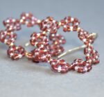 Couronne de fleur Grenat / Perle