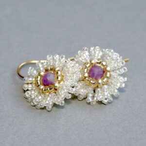 paquerette tourmaline rose olivia bijouterie