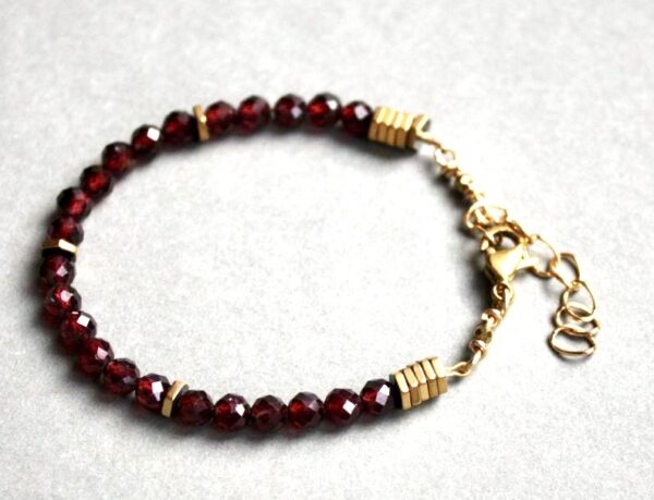 Grenat Rondelle facettes