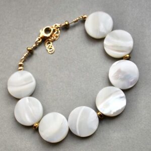 Nacre bracelet nacre ronde olivia bijouterie