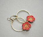 Créoles Fleur Vermillon