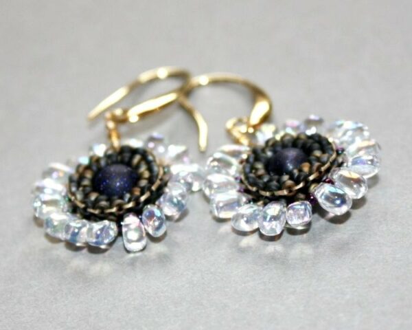 Fleur Coeur Bleu / Irisé