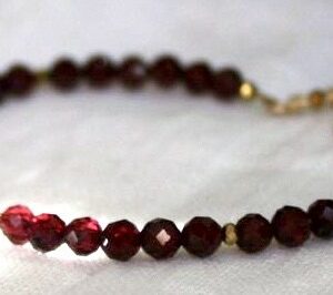 Grenat Rondelle facettes