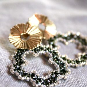 Soleil de Fleur Vert / Blanc