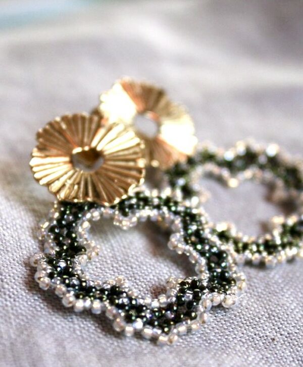 Soleil de Fleur Vert / Blanc