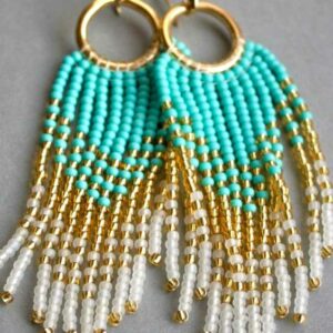 Boucles oreilles perles de rocaille Olivia Bijouterie