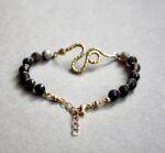 Bracelet Serpent Agate Noire rubanée