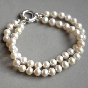 Bracelet double rang Perles de Culture