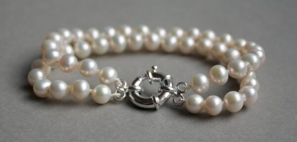 Bracelet double rang Perles de Culture