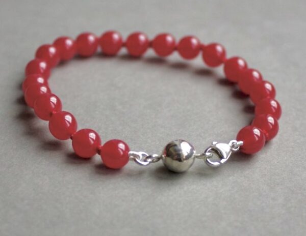 Rubis chauffé et Perle Argent