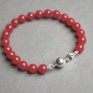 Rubis chauffé et Perle Argent