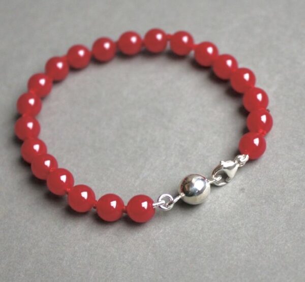 Rubis chauffé et Perle Argent