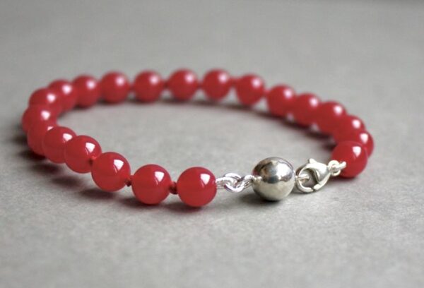 Rubis chauffé et Perle Argent