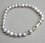 Bracelet Perles Culture Grise et fermoir bijoutier