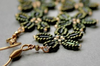 Boucles d’oreilles Olivia Bijouterie Perles Miyuki 3 fleurs