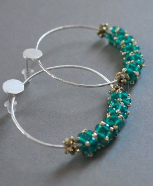 Couronne de Fleurs Agate Verte