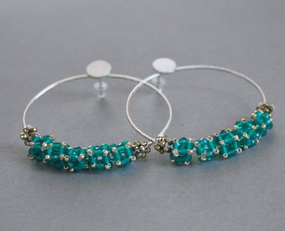 Couronne de Fleurs Agate Verte