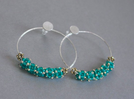 Couronne de Fleurs Agate Verte