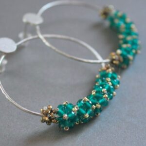 Couronne de Fleurs Agate Verte