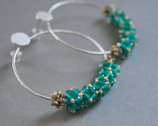 Couronne de Fleurs Agate Verte