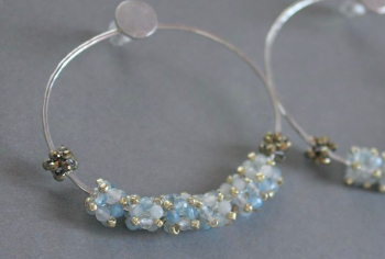 Couronne de Fleurs Aigue Marine