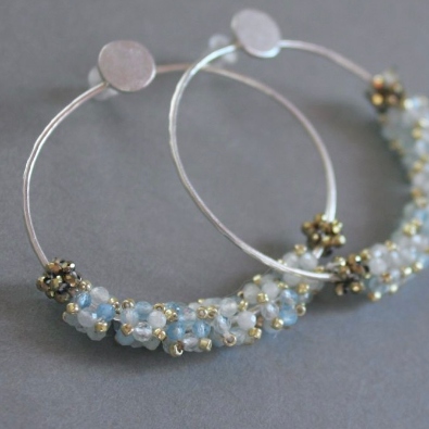 Couronne de Fleurs Aigue Marine