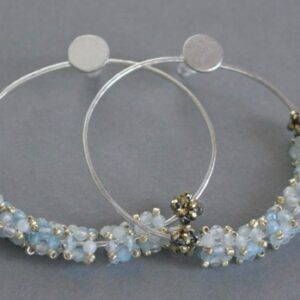 Couronne de fleurs Aigue Marine base argent olivia Bijouterie 2