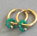 Créoles Agates Vertes