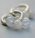 Créoles Agate Fleur de Cerisier AA