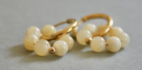 Calcite Orange A Pierres fines Olivia Bijouterie Lyon croix-Rousse