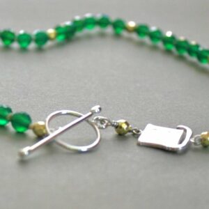 Collier Agates fermoir argent olivia bijouterie Lyon