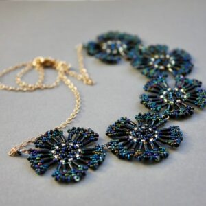 Collier Fleurs Perles Miyuki
